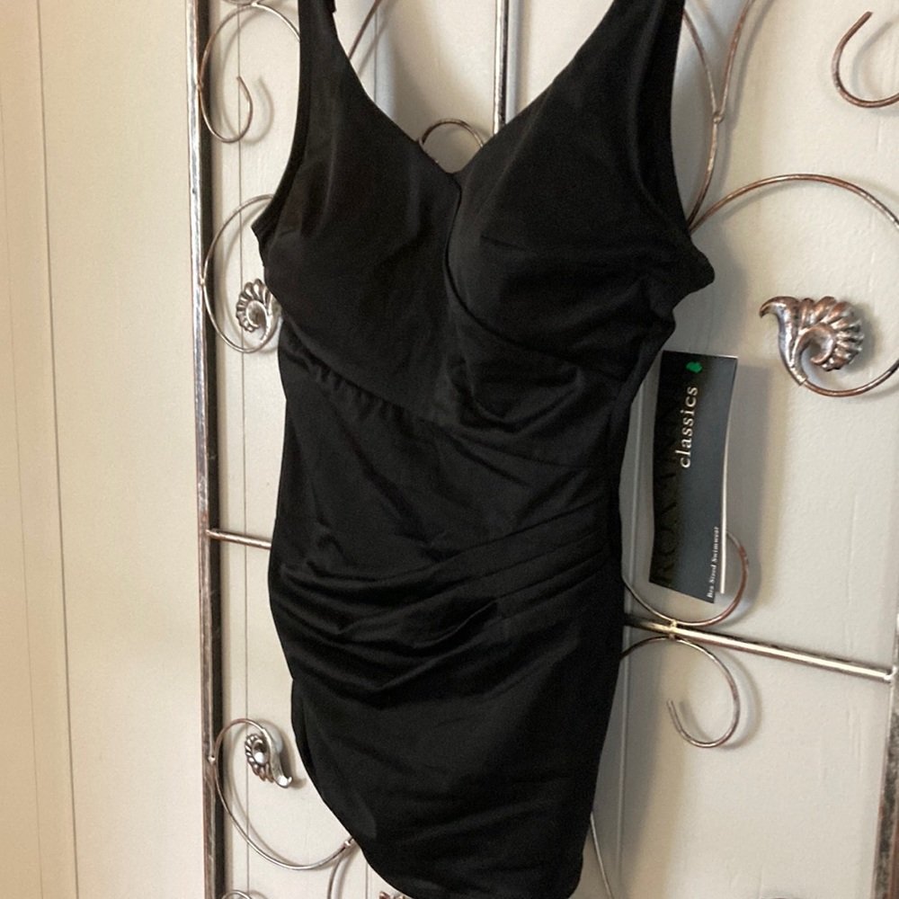 NWT Roxanne Classic pleated Sheath Swimsuit